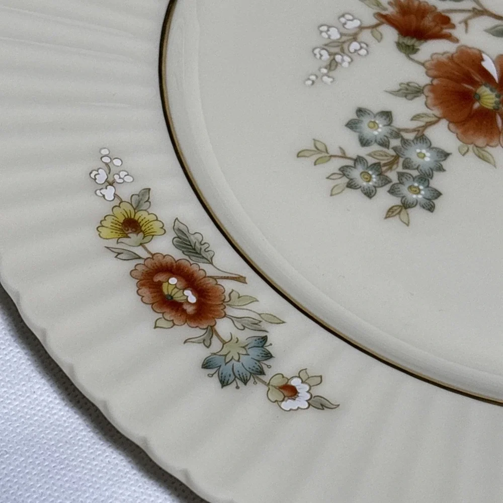 Lenox Temple Blossom Dinner Plate USA Made Fine China Floral 10.5
